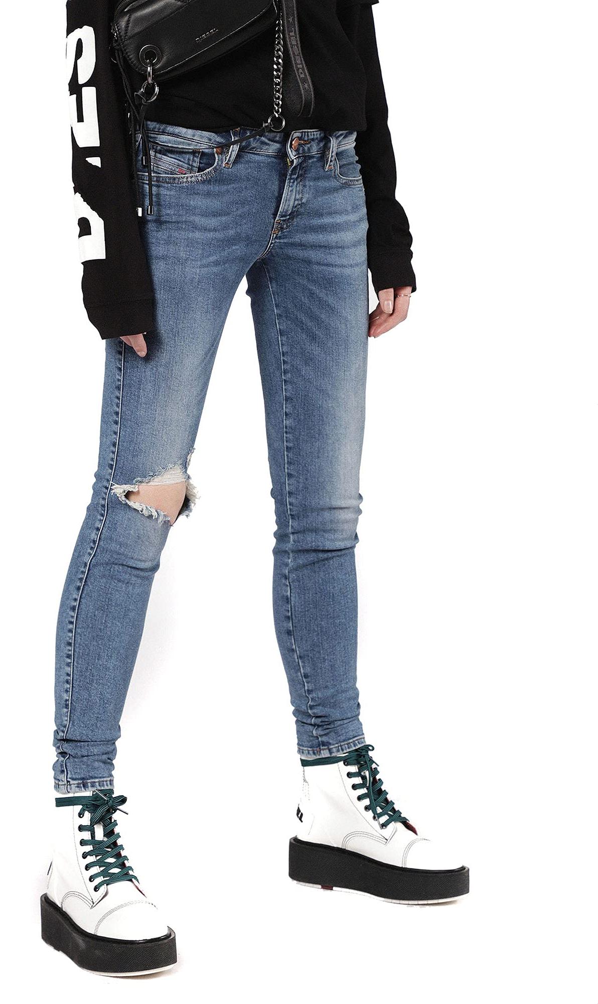 Diesel Gracey 069AI Damen Jeans Hose Slim Skinny
