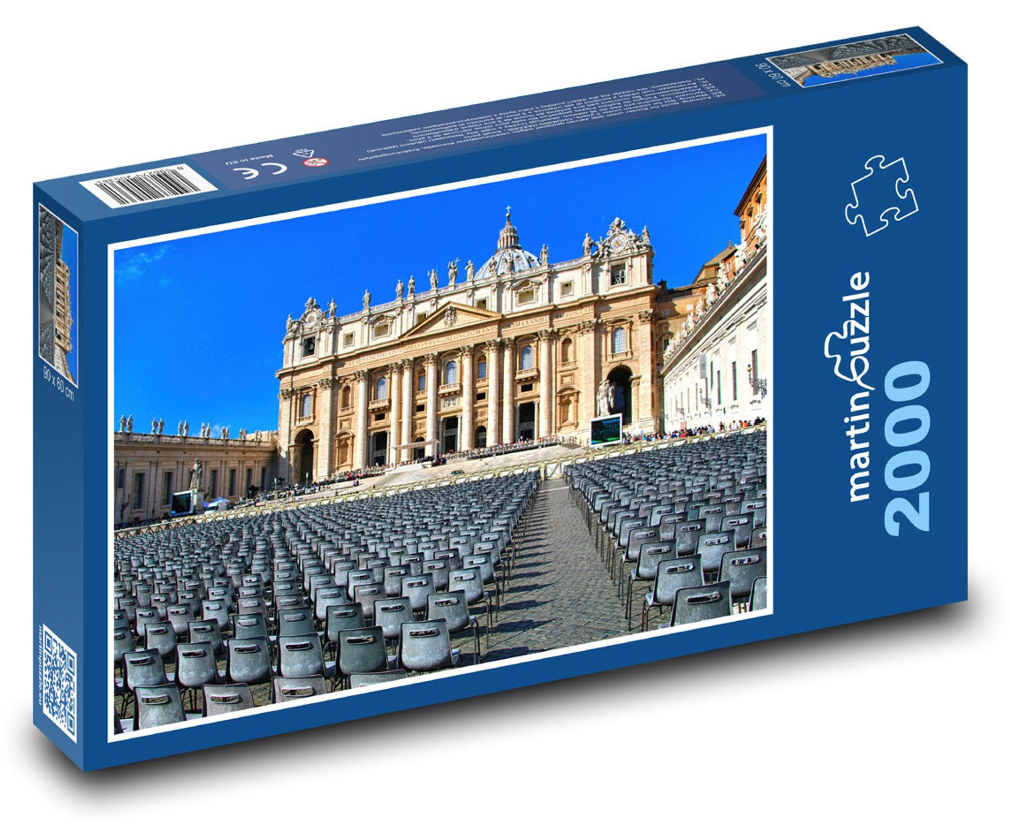 MCprint martinpuzzle - Puzzle 2000 Teile - Petersplatz Vatikanstadt