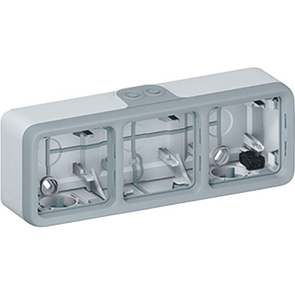 Legrand Wasserdichtes Gehäuse Plexo IP55 Grau Endstücken Horizontale Posts; Composable 069680