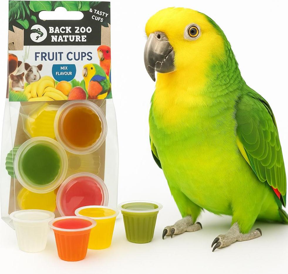 Back zoo nature Gelees für Papageien Gemischte Geschmacksrichtungen 6 Stück