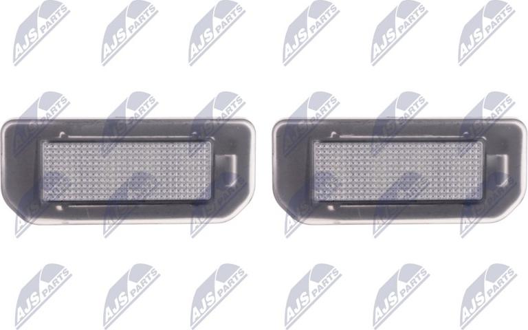 NTY LED Kennzeichenbeleuchtung 12V für Kraftfahrzeuge, universell einsetzbar, 2er Set ELP-CH-000