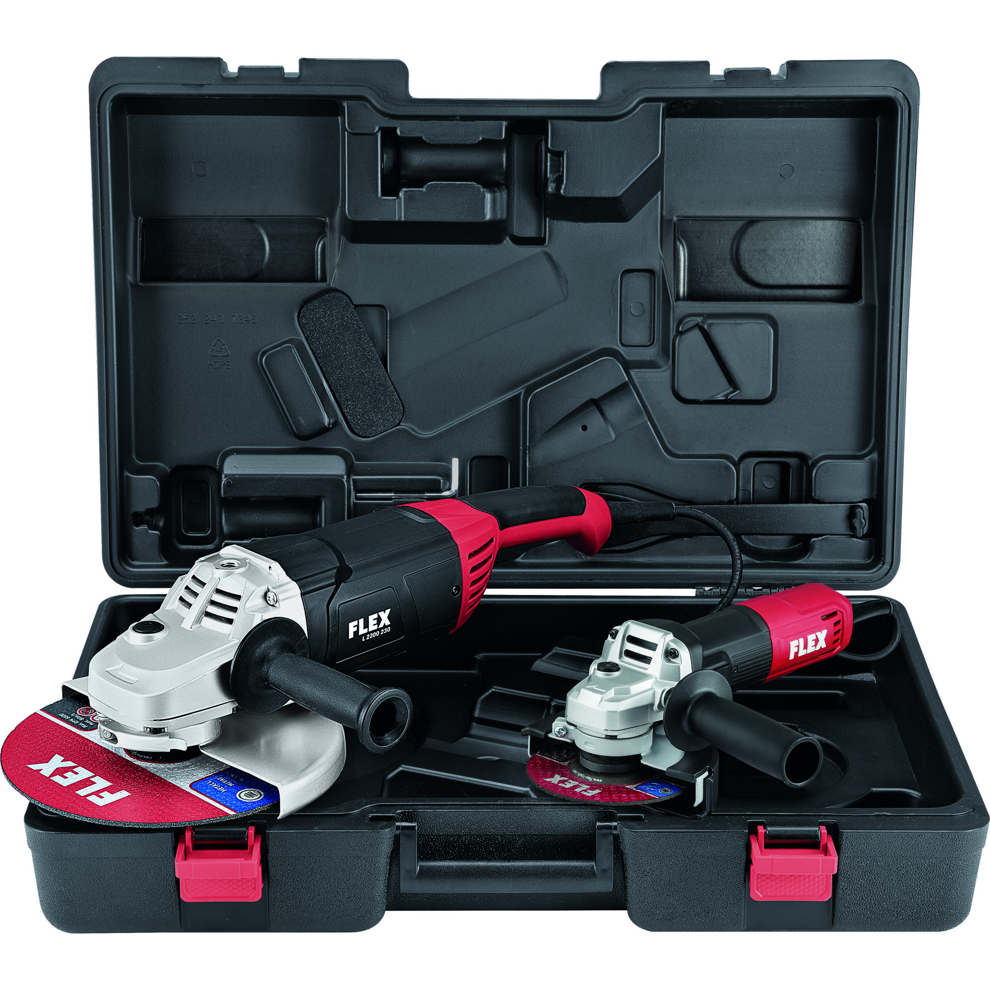 Flex Winkelschleifer L 2200 230 + Winkelschleifer L 850 125 Set (2200/ 850 Watt) 10000408