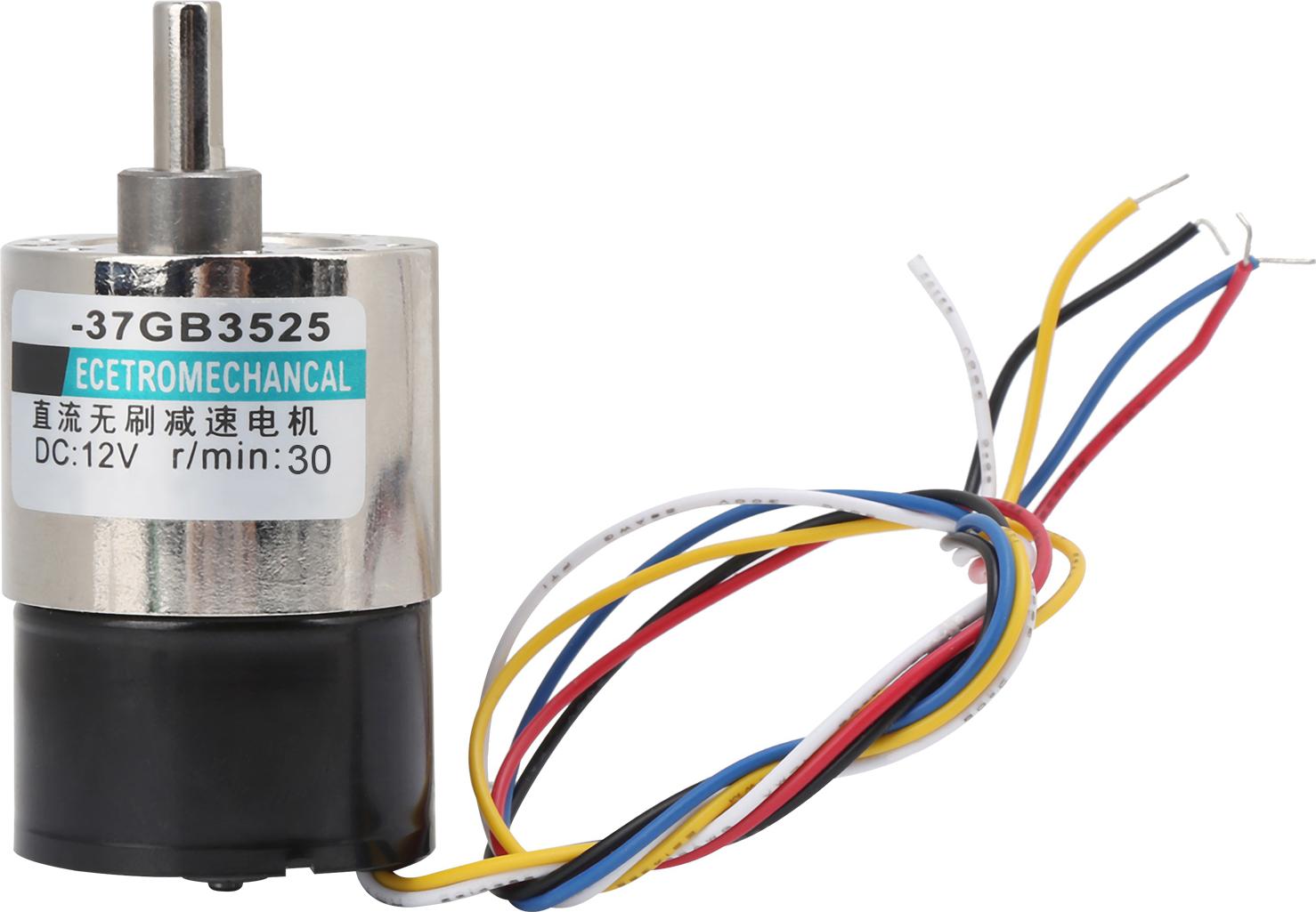 TWO TREES Bürstenloser Gleichstrommotor mit großem Torsionsstab, Kupfer, CW/CCW, für Mikromaschinen, 12 V, XD-37GB3525, 30 U/min