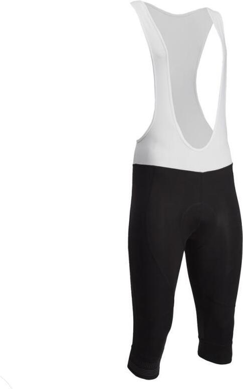 3/4 nohavice Silvini Alvo Bib MP2013 pánske elastické s trakmi s cyklistickou vložkou čierna-biela veľkosť XL 3122-MP2013-08015