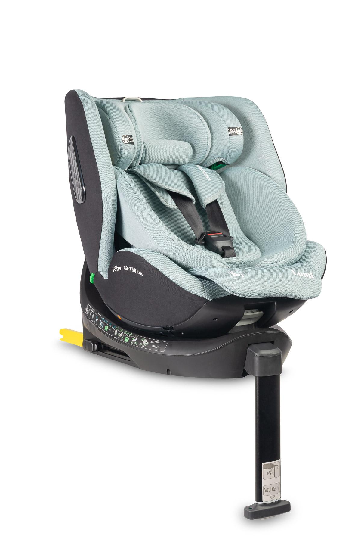 CARETERO, Lumi i-Size Kindersitz Auto, Kinder Sitzerhöhung 40-150 cm,Grün