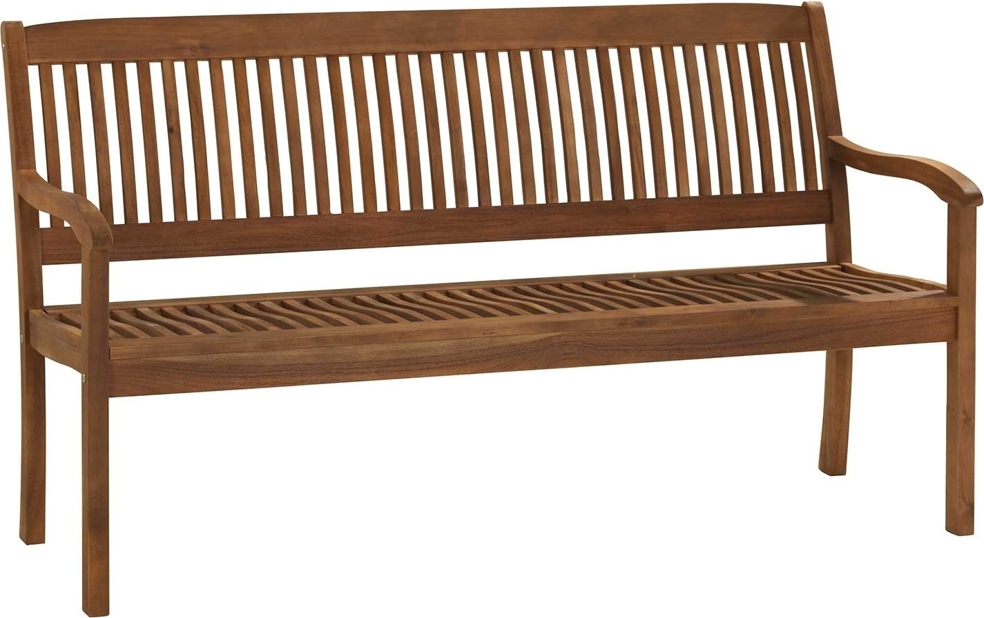 Gartenbank - Akazienholz massiv geölt - B 157 cm