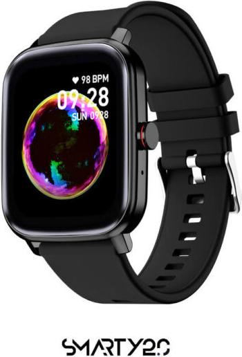 Inteligentné hodinky Smarty SW098A Black: mobilné funkcie, spánok, vodotesnosť IP68