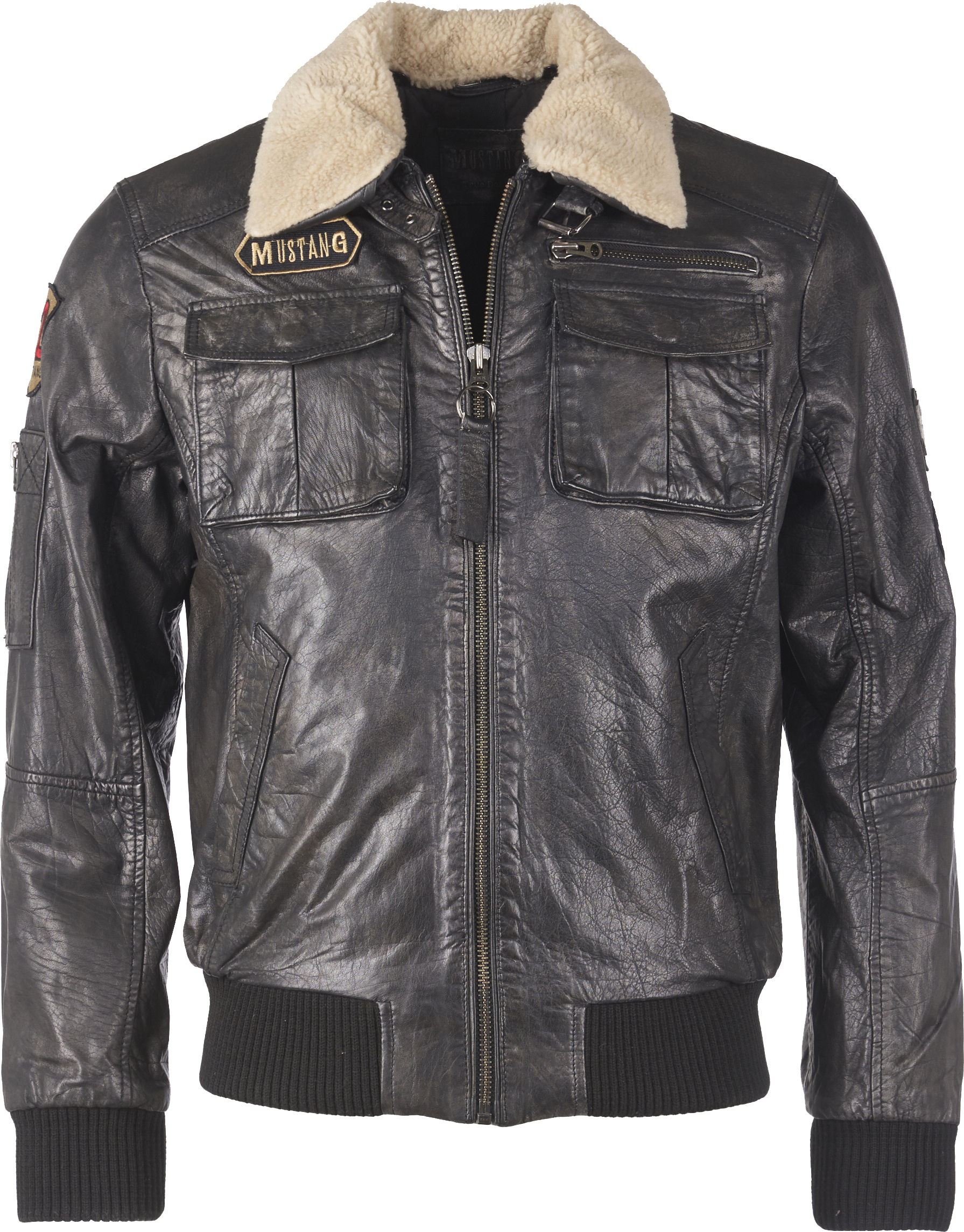 Mustang Lederblouson Karlstad Herren dark brown L MU-M15-Karlstad L