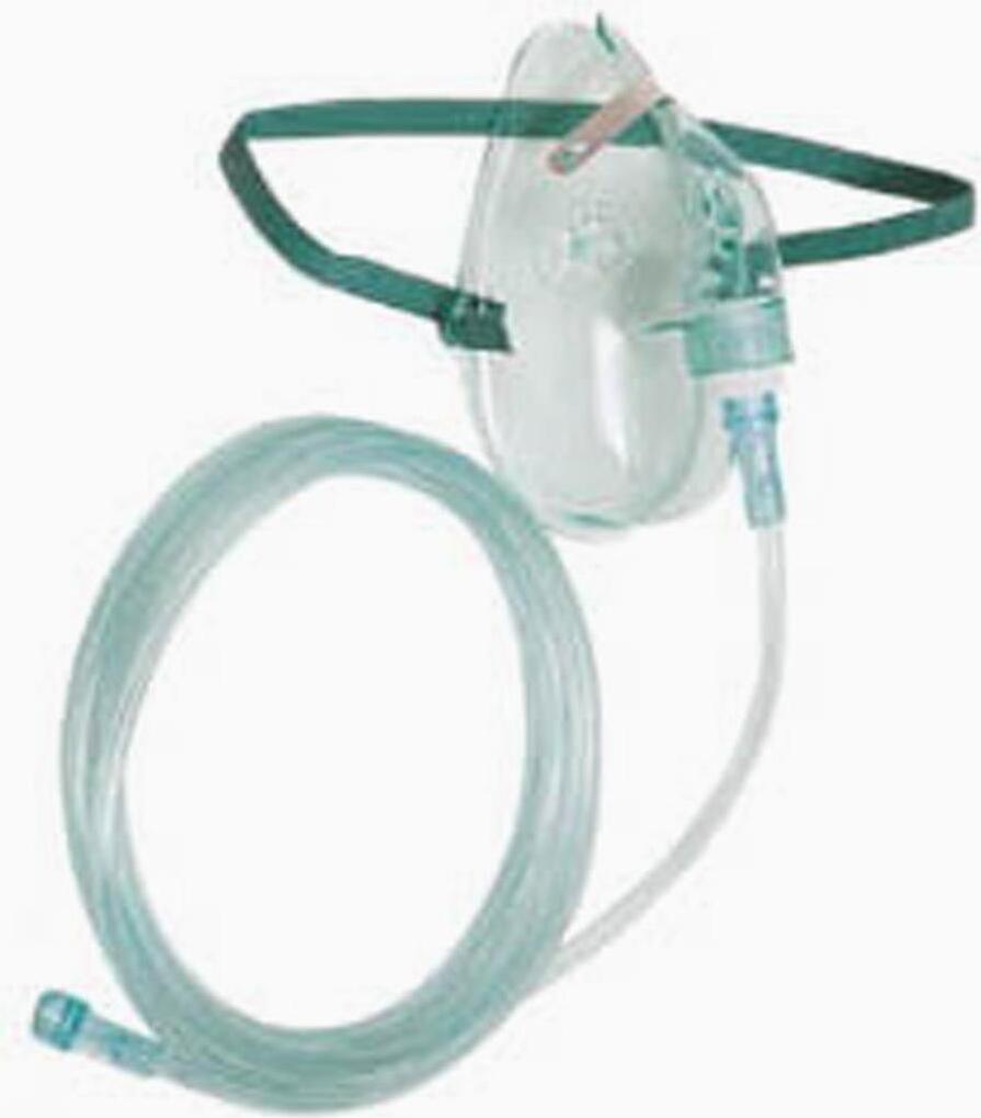 ASID BONZ GmbH ASID BONZ Sauerstoffmaske mit Schlauch 2,13 m ohne Reservoir für Kinder 03072164