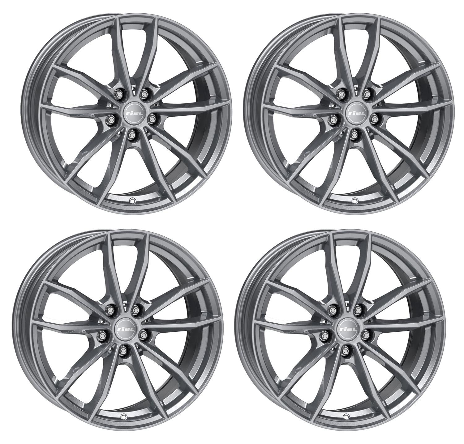 4 Rial Felgen X12 8.0x19 ET45 5x112 GRA für SEAT Altea Ateca Cupra Ateca Cupra Cupra Born Leon 4-X12-80945V27-9