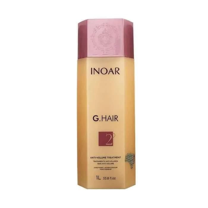 INOAR – G.Hair Keratin Smoothing System Kit, Anti-Volumen-Behandlung, 1 Liter Just Keratin LC-WRUD-T7WB