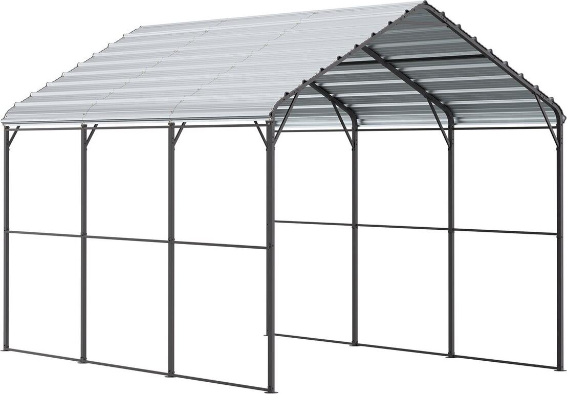 VEVOR 10' x 15' Metall-Carport, robuster Außenstellplatz, Garage für Boote