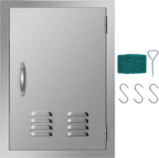OEM Stahl-Grilltür - 43x61 cm - Einblatttür - Mit Lüftung 2026