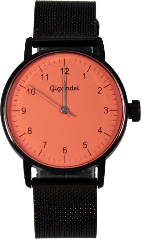 Gigandet Armbanduhr Quarz Damen Edelstahl Schwarz Rot G27-016