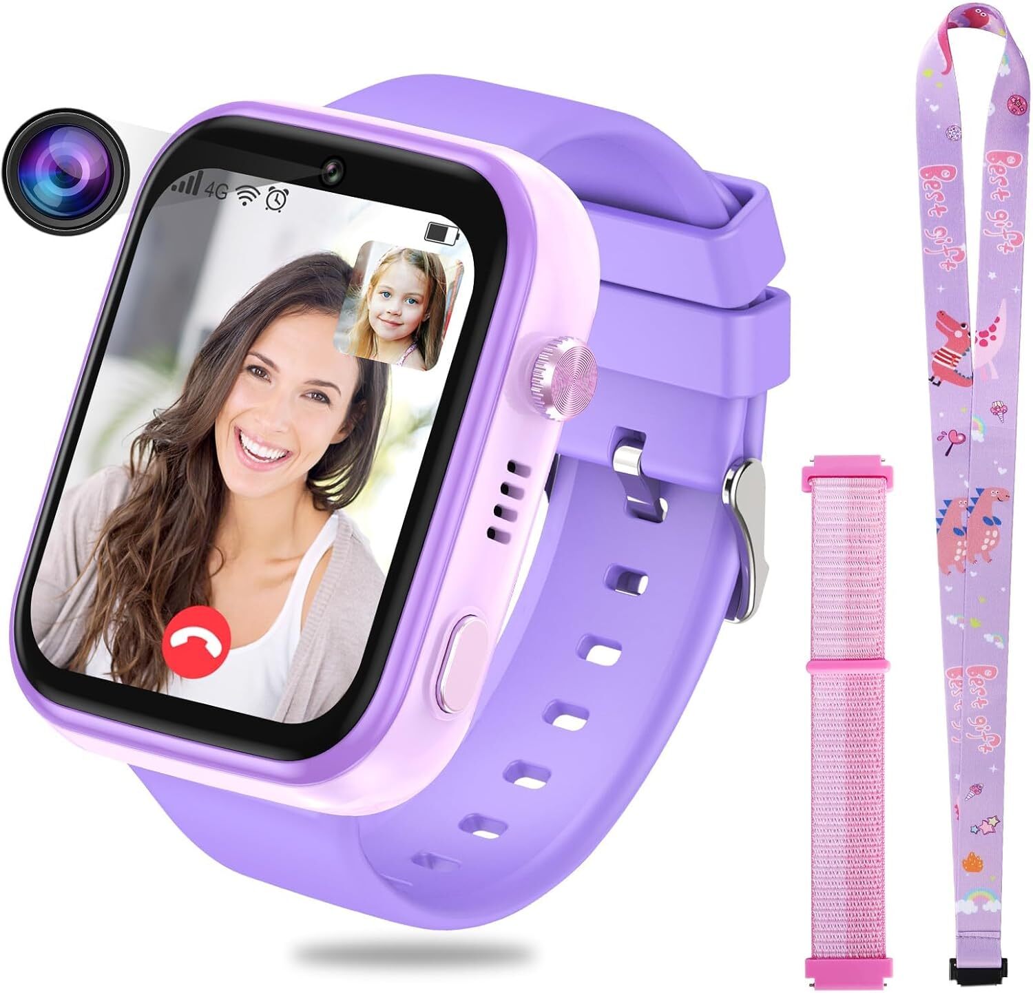 Okyuk T45 4G Kids Smartwatch, GPS, obojsmerné hovory, SOS, Wi-Fi, vodotesné