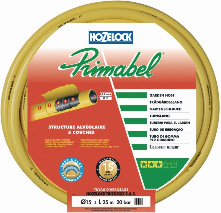 Hozelock Tricoflex Supaflex/Primabel-Schlauch gelb TRICOFLEX Ø15 L.25m - 116381
