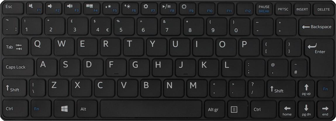 scieneo Tastatur englisch (UK) f. scieneo.amplio V englisches Tastenlayout zum Einkleben+Verschrauben SC Z TAST ENG AMP5