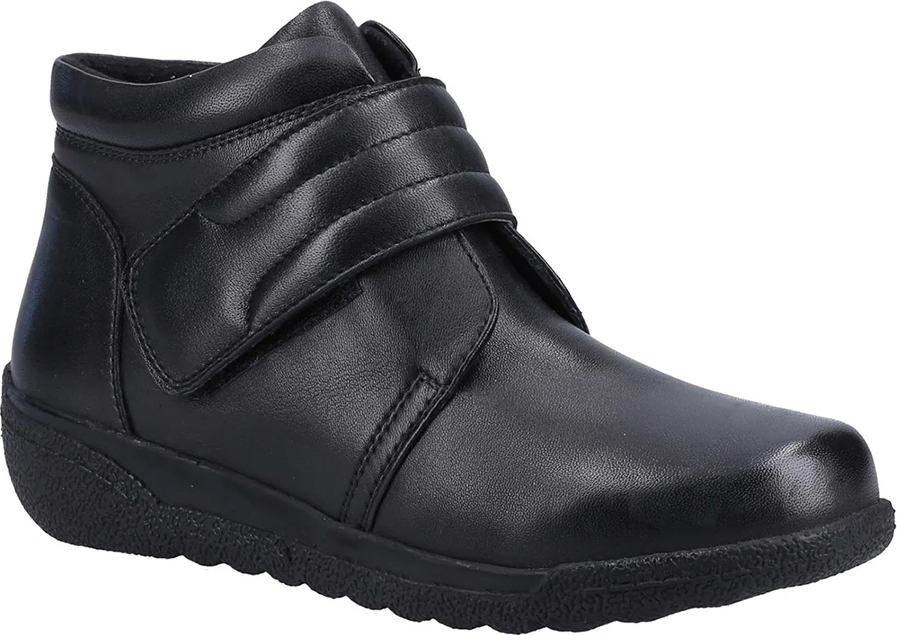 Fleet & Foster - Dámske členkové topánky "Shetland", kožené FS10097 (38 EU) (Čierna)