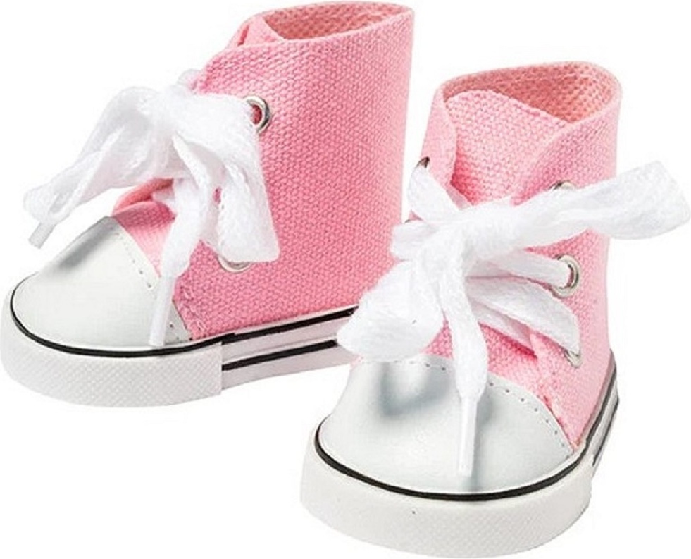 I´m a Girly Puppenschuhe Chucks rosa Puppenbekleidung für Puppe 43 cm