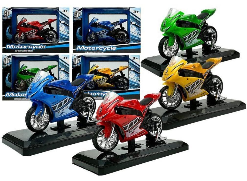 Leantoys Sportmotorrad mit Sound 1:18 4 Farben