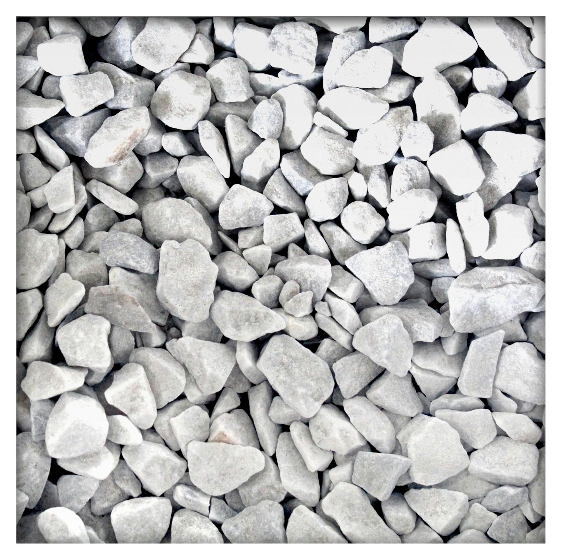 Markenlos Marmorsplitt Carrara Weiß Gartenkies Zierkies Edelsplitt 22/30 mm 5 kg Sack