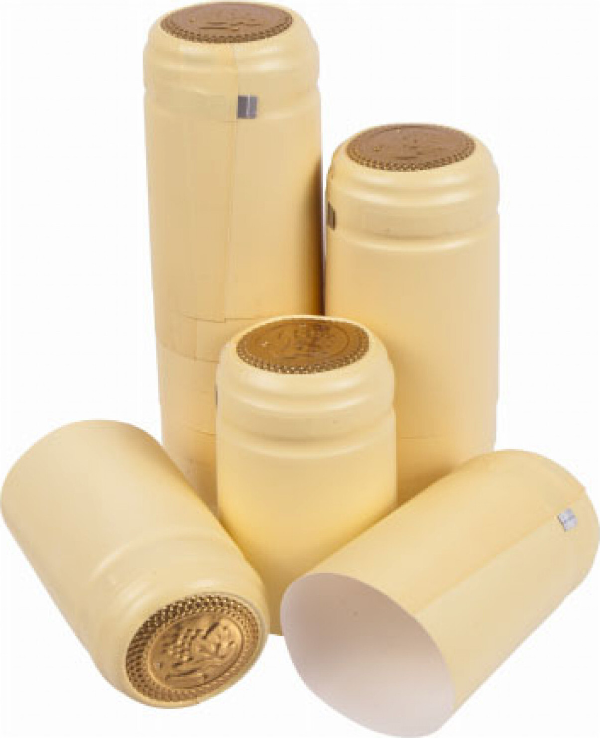 Alcofermbrew Schrumpfkapsel Weiß x 200 Stück - Schrumpfkapseln Für Weinflaschen, Dekorative Thermokapseln Mit Abrissstreifen