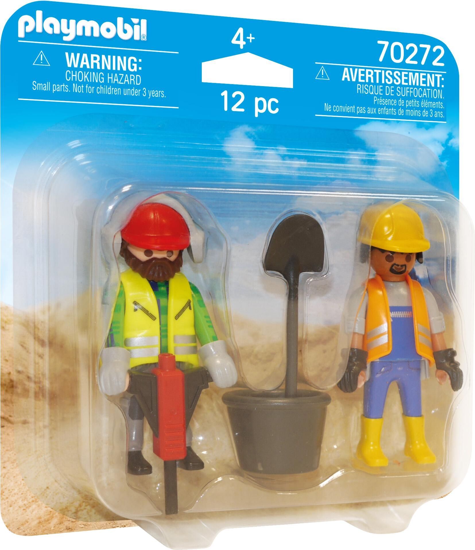 PLAYMOBIL, Zwei Bauarbeiter, -, 70272