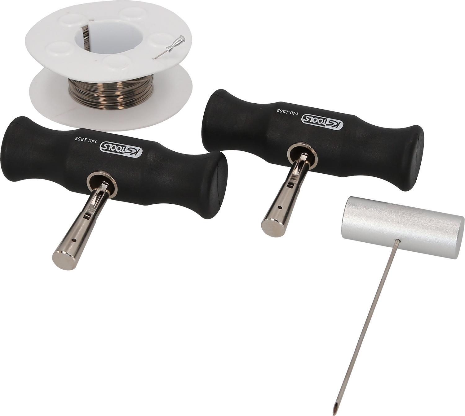 KS Tools Drahtschneide-Satz mit 4-kant-Schneiddraht, 4-tlg 140.2250