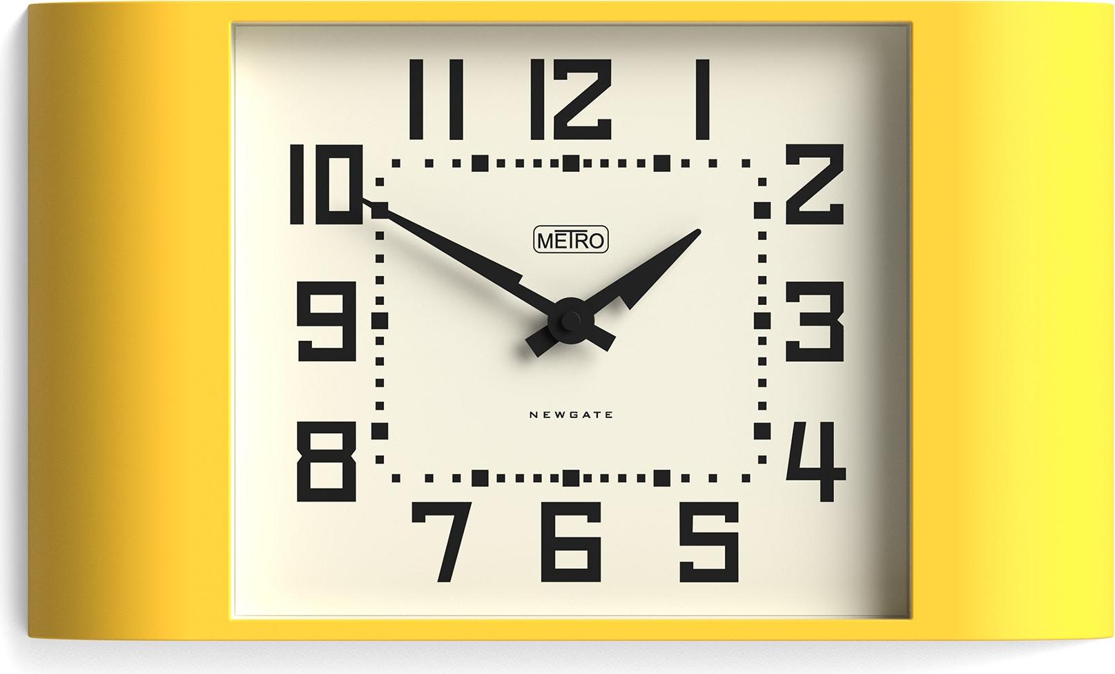 Newgate Metro - Wanduhr - Gelb MET3CY