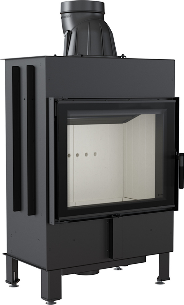 Kratki Kamineinsatz aus Stahl LUCY 12 kW Ø 200 Doppelverglassung LUCY/12/DG