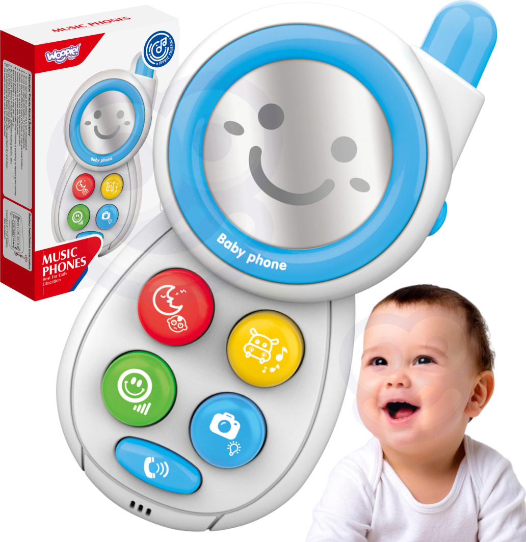 Woopie - Interaktívny mobilný telefón WOOPIE BABY so zvukmi