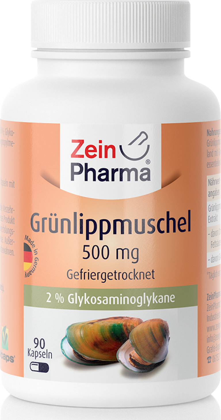 ZeinPharma Zein Pharma - Grünlippmuschel, Grünlippmuschel, 500mg, 90 Kapseln 08405185