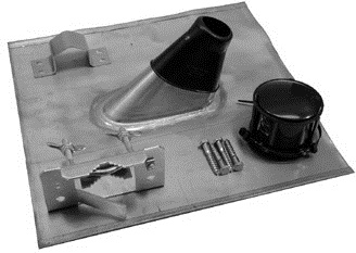 Televes Deutschland GmbH Mastzubehoer-Set 60 mm mit Bleiblechziegel (MAZ60)