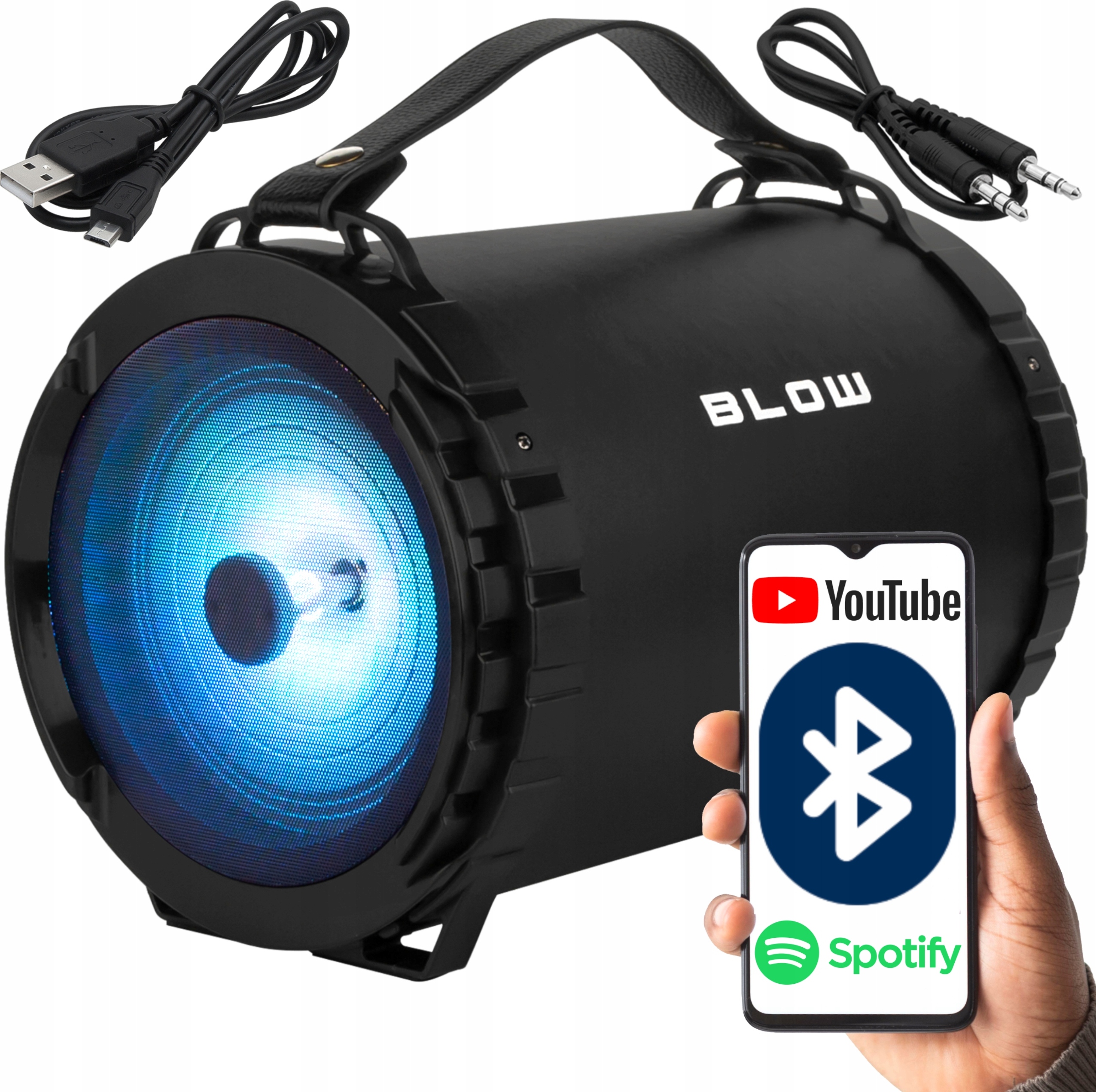 Bluetooth Reproduktor Blasen Bt5.0 120W Led Fm Usb Microsd Karaoke 3H Prenosný