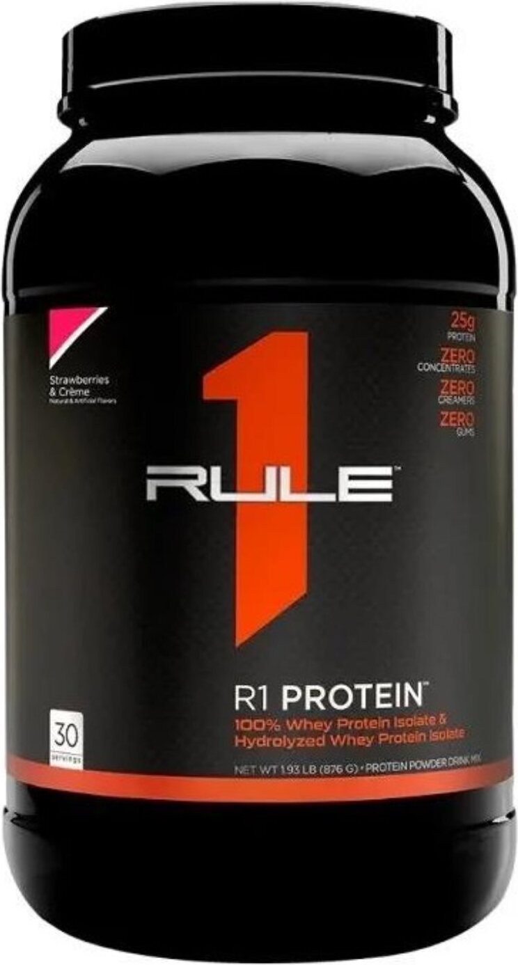 Rule One Rule1 R1 Protein Whey Isolate (2lbs) Strawberries & Crème - Eiweiße - Molkenprotein-Isolat RU0402