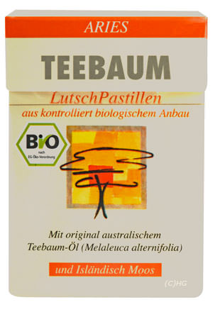 Aries Umweltprodukte Aries - Teebaum-Lutschpastillen - 30g 51890