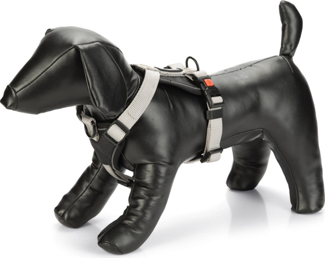 Karlie Art Sportiv Premium Y-Geschirr - Hundegeschirre - Nylon - Grau - 73-94x3 cm 52233311