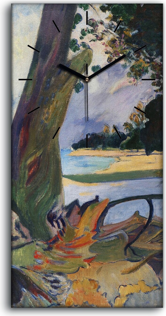 coloray Leinwand Wanduhr Wandkunst Uhr Geräuschlos Kunstdruck 30x60 Te baruo - schwarze Hände zcv-1233905-30x60-c