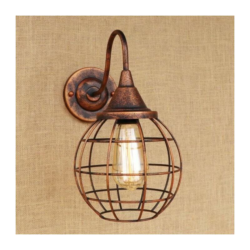 Industrie-Pendellampe Retro Design – Metallkäfig-Lampenschirm, Einfach Montierbar, Für Deckenmontage