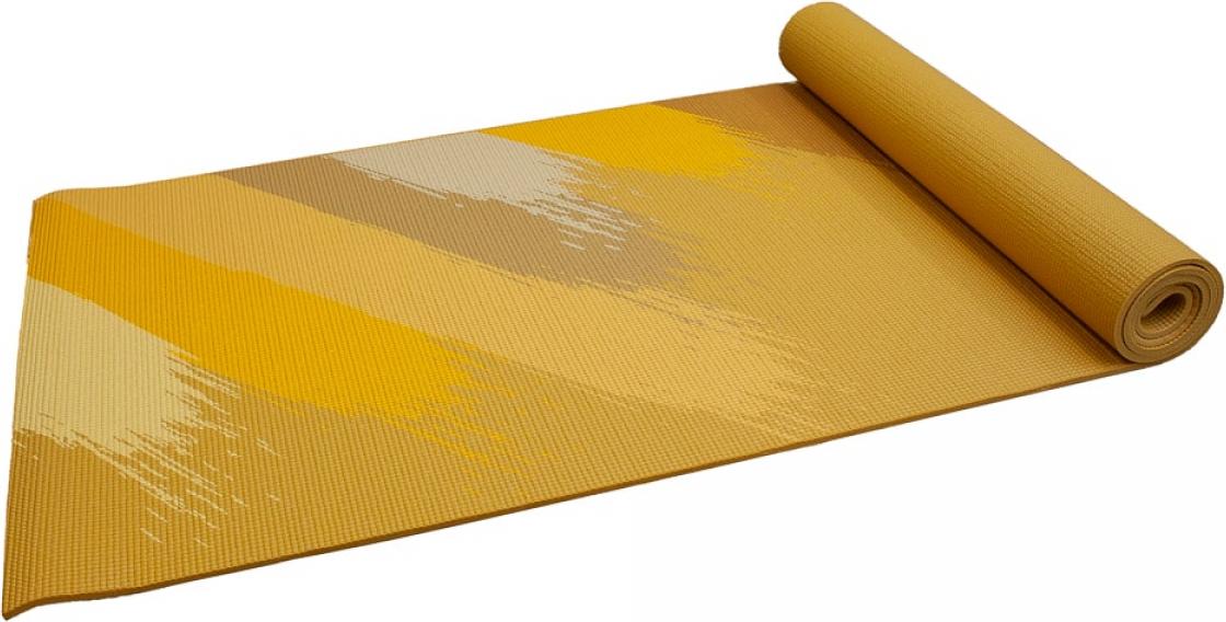 Yogamatte - Senz Sports Premium - Gelb mit Aufdruck BS4589
