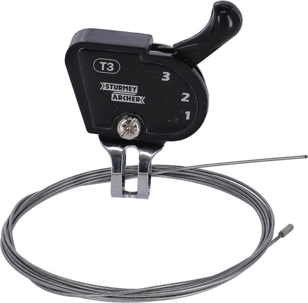 Sturmey Archer Fahrrad-Schalthebel Klick 3-fach, rechts,
