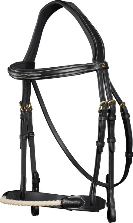 Dyon D-Collection Rope Noseband Trense mit Strickreithalfter DYO-DYAAAFBLC