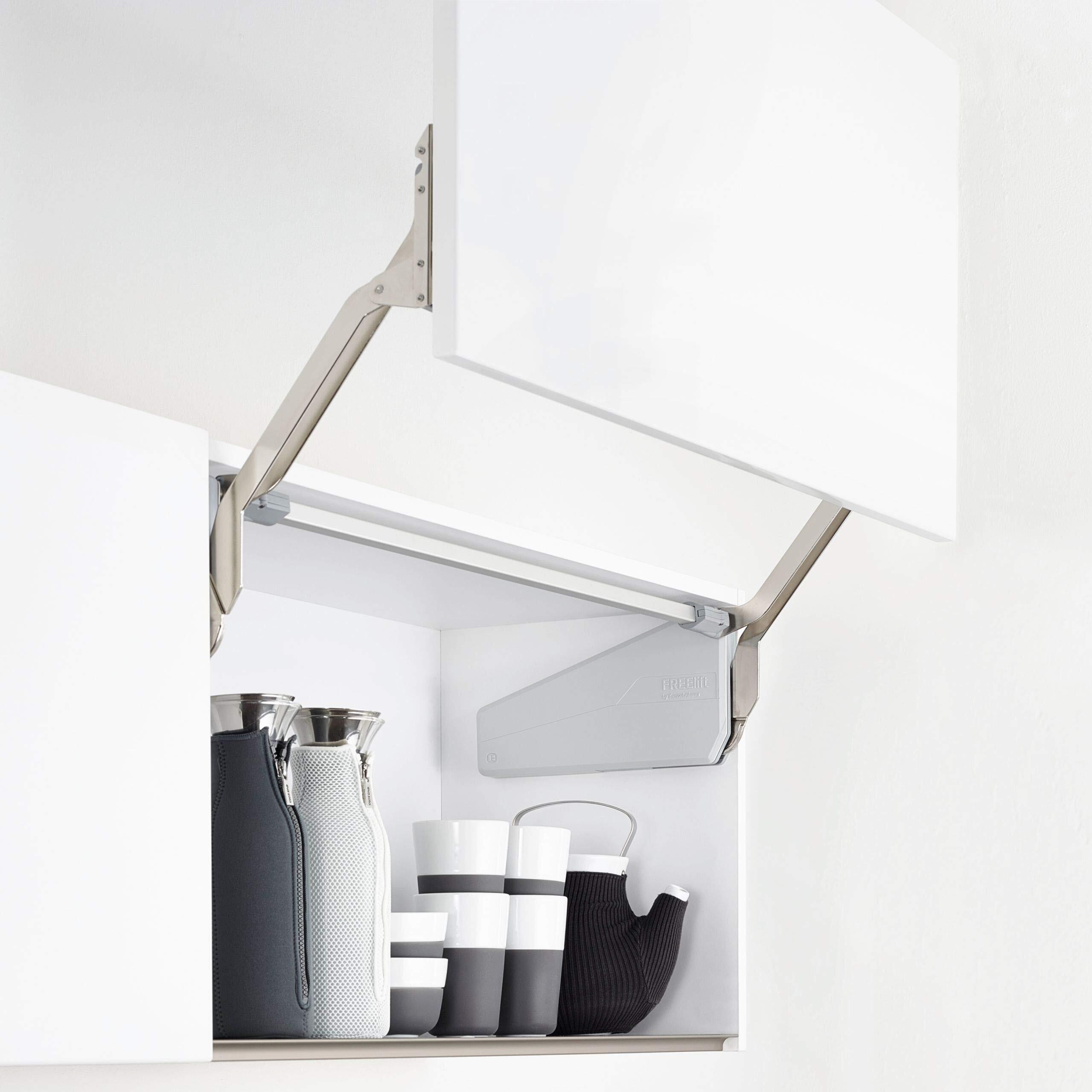 Kesseböhmer FREEslide P1us Hochliftbeschlag für Schrankhöhen von 345 - 420 mm / Klappengewicht 2,4 - 4,8 kg 115550