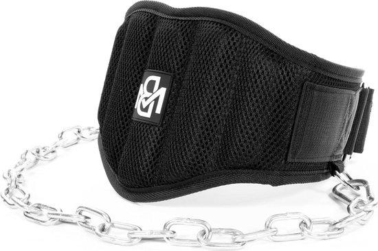 Famanu Dip-Gurt mit Stahlkette - belastbar bis 250 kg, maximale Bauchumfang 80 cm SHSHOP