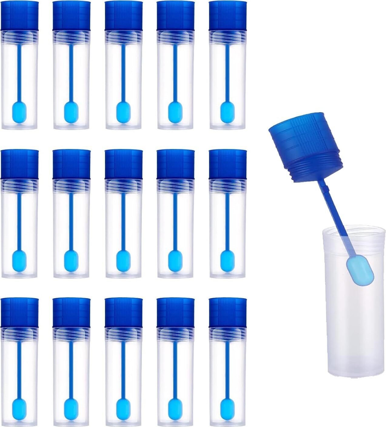 RPSTrading 15 Stück Stuhlprobenröhrchen, Haustiere Zum für Testen Probenröhrchen Kotprobenröhrchen Hund FZ-B0D9DFJX34