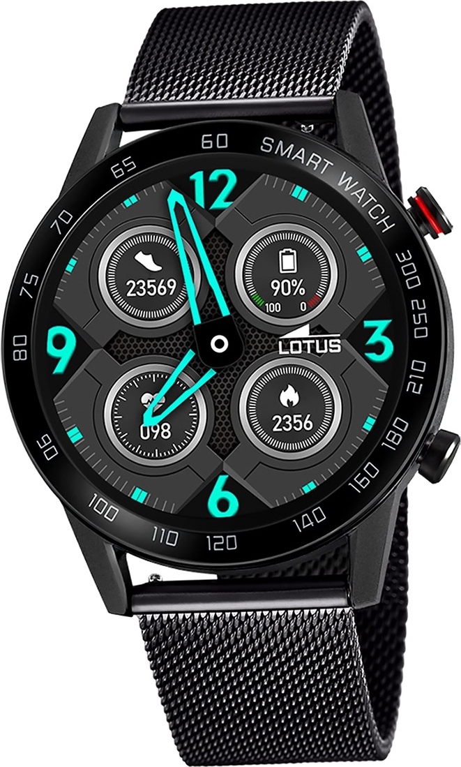 Pánske hodinky Lotus Smartwatch Smartwatch z nehrdzavejúcej ocele čierne D2UL50018/1