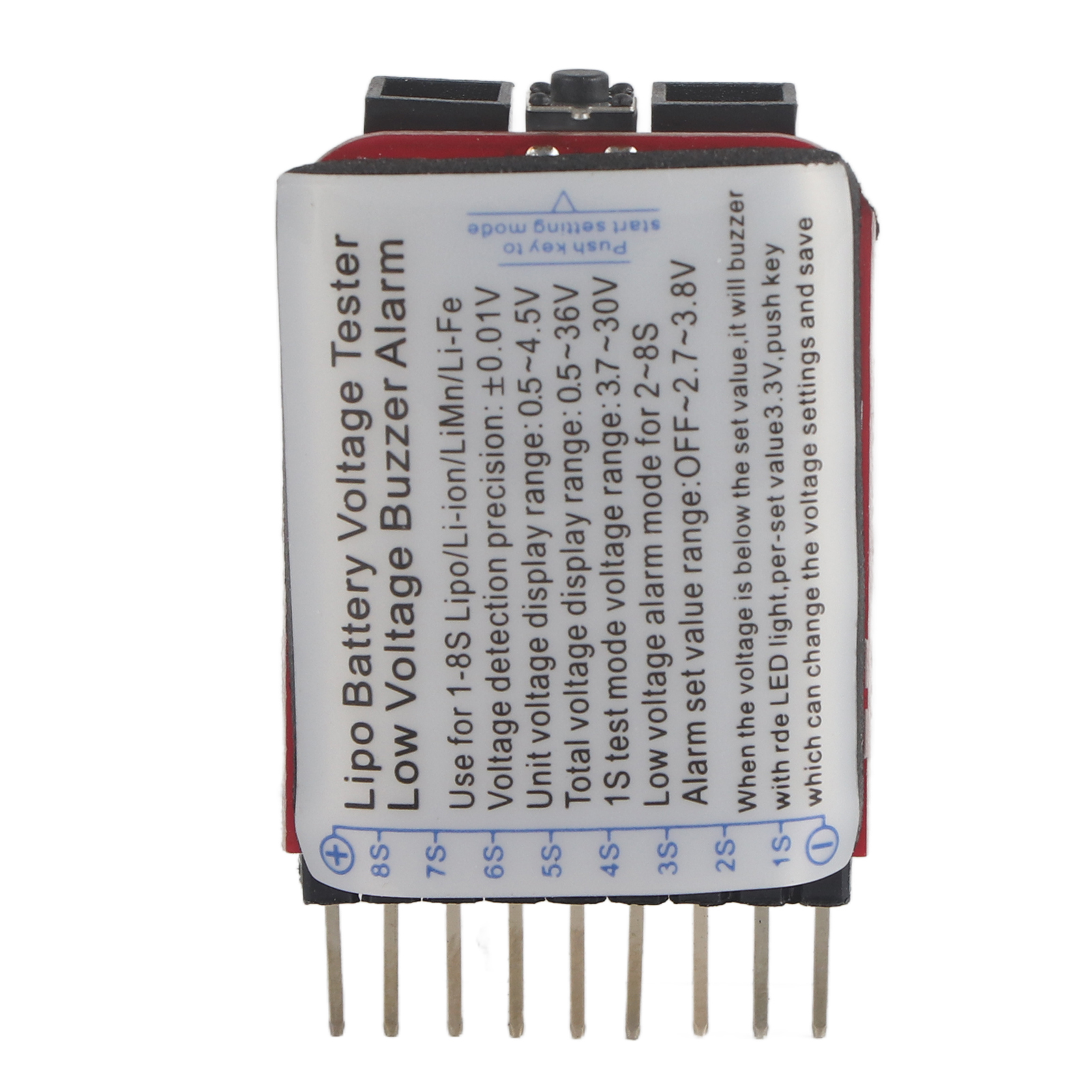 Cocosity Lipo-Spannungsprüfer,Lipo-Batterie-Spannungsprüfer,Lipo-Batterie-Spannungsprüfer,Niederspannungs-Summer,RC-Zubehör