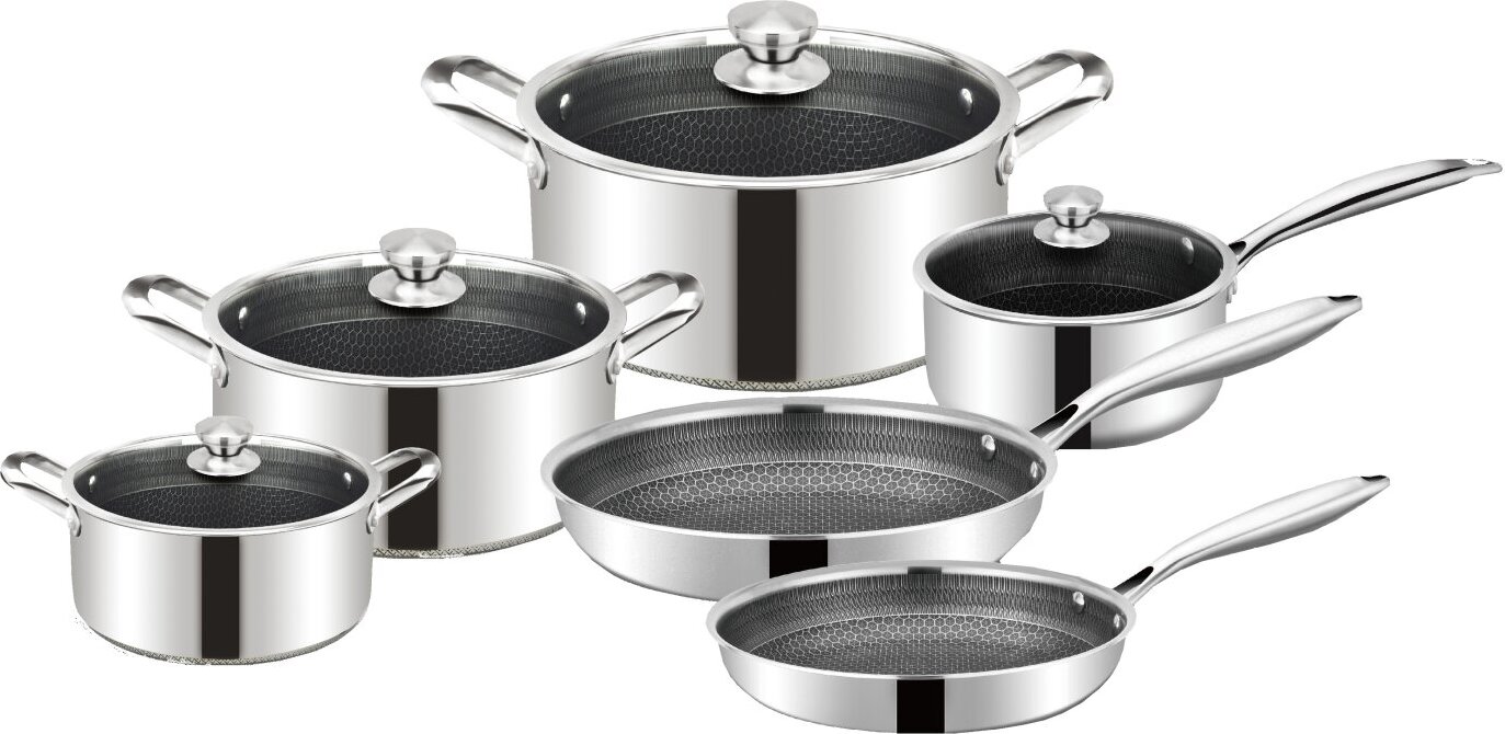 10 tlg Massiv Edelstahl Koch Set | Kaufland.at
