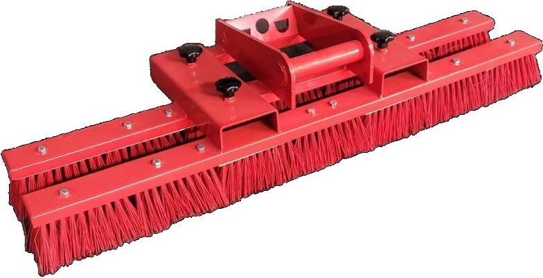 SRM Design Kehrbesen Besen für Stapler + MS01 Staplerbesen Anbaugerät 100cm Rot 177570133