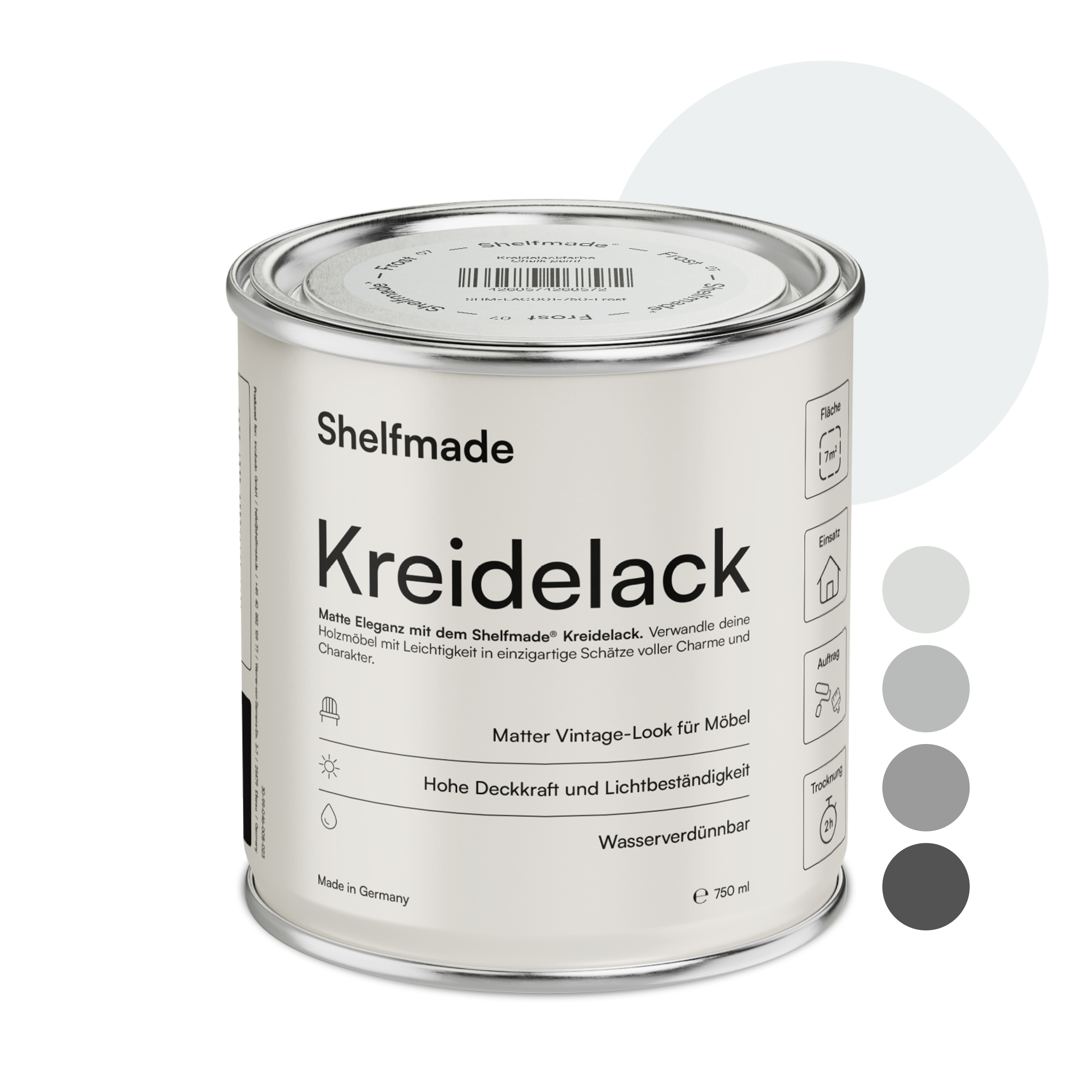 shelfmade Kreidefarbe Möbel Shabby Chic Holzlack DIY - Chalk Paint matter Look